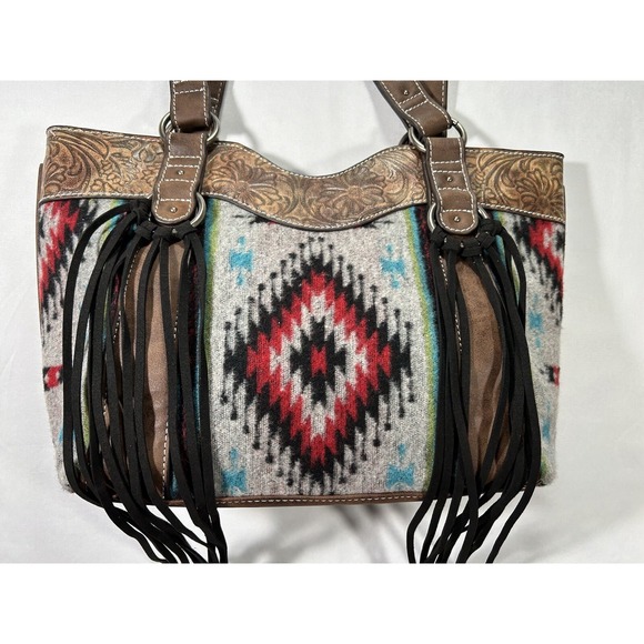 New Justin Shoulder Bag Southwestern Purse‎ Boho Aztec